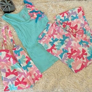 Victoria's Secret Pajama Set Tank Top w/ Tie Front